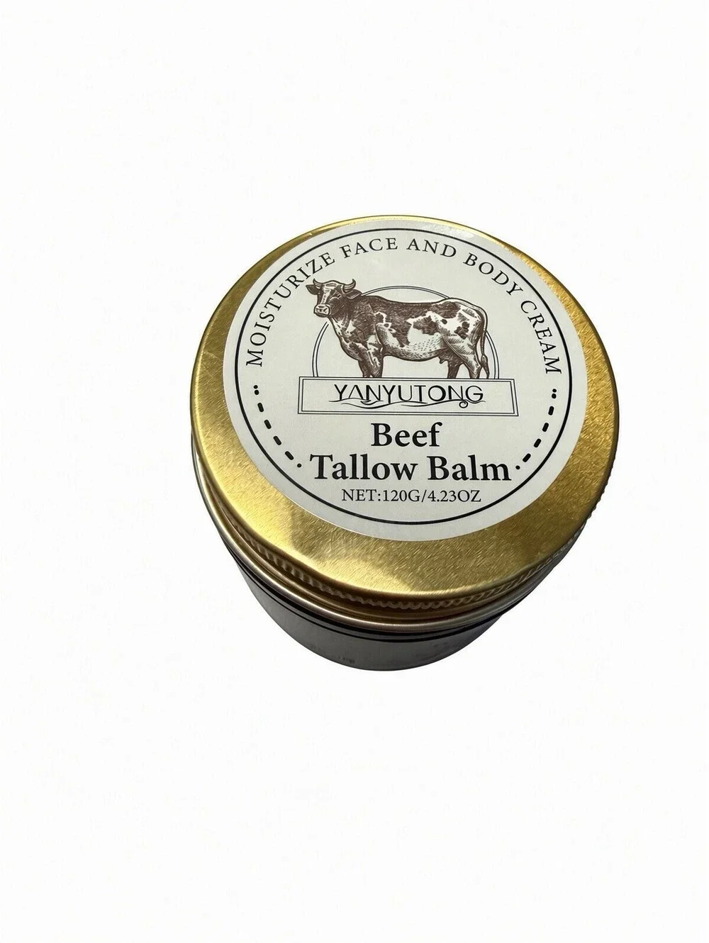 Beef Tallow Balm Face Body Moisturizer Honey Coconut Oil Skin Cream 4.23oz